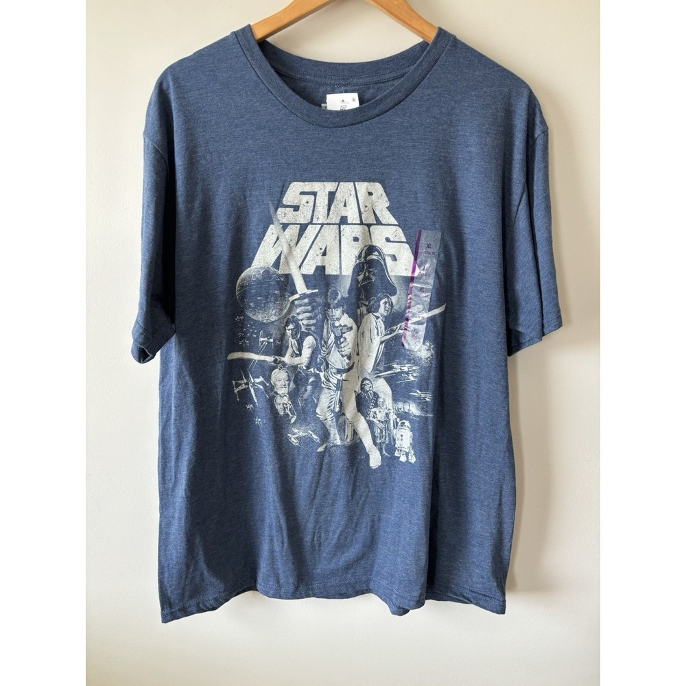 Star Wars Adult New T-Shirt - Classic‎ New Hope Monocolor Movie Poster Pic XL